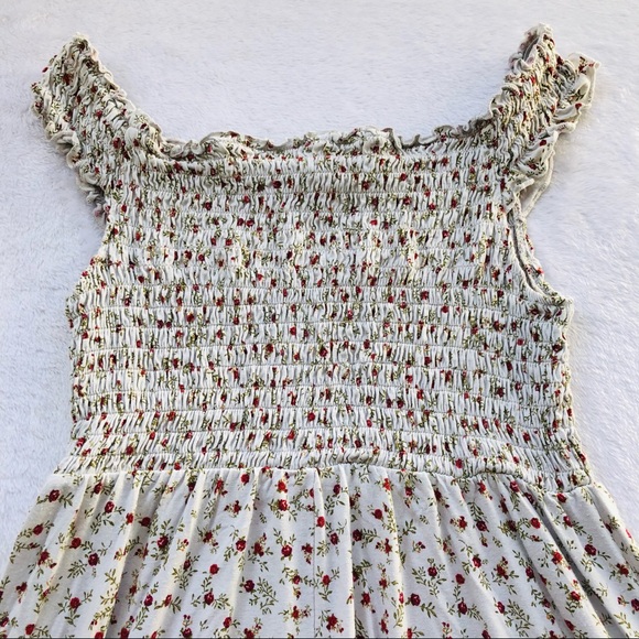 Forever 21, Off the Shoulder Floral Mini Dress with Rouched Top - Picture 11 of 15